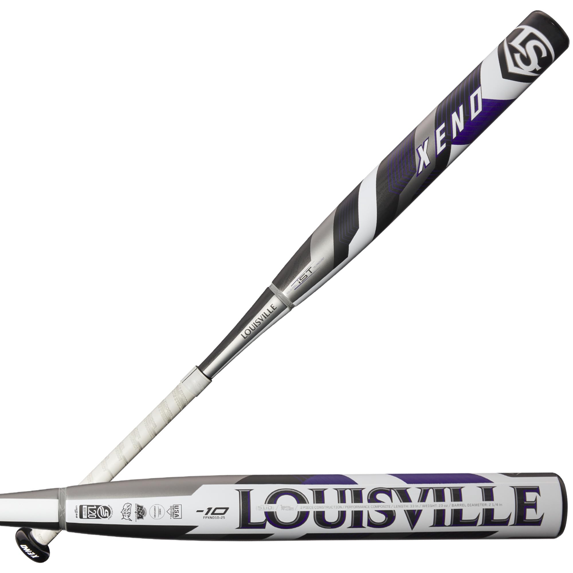 Louisville Slugger 2025 Xeno (-10) Fastpitch Softball Bat - 30 Inch 20 oz | Lightweight Aluminum Alloy for Fast Swing Speed | Perfect for Competitive Fastpitch Games & Tournaments