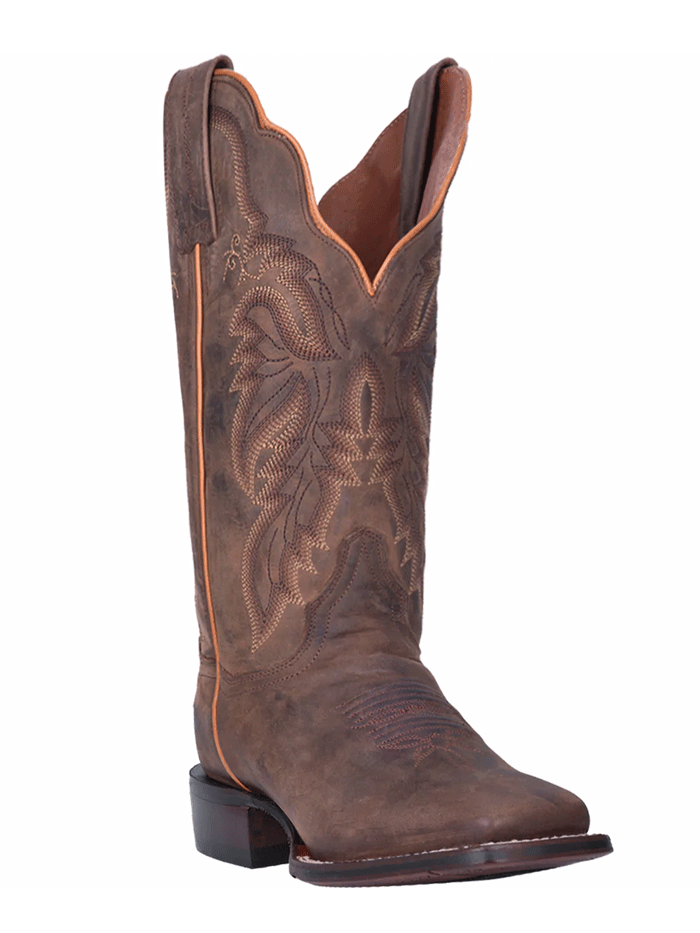 Dan Post DP4572 Women's ALEXY Square Toe Western Boots - Tan Cowgirl Boots for Country Dancing, Rodeo & Casual Wear