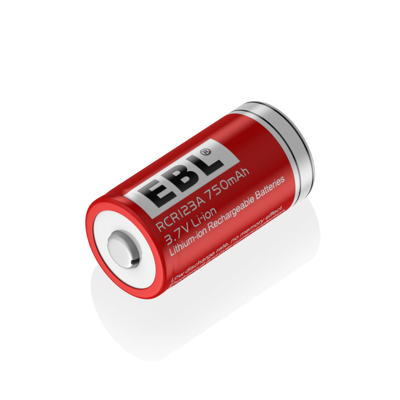 EBL 16340 RCR123A 750mAh 3.7V Lithium Ion Rechargeable Battery - for Flashlights, Security Cameras & Electronic Devices - Long Lasting Power Supply