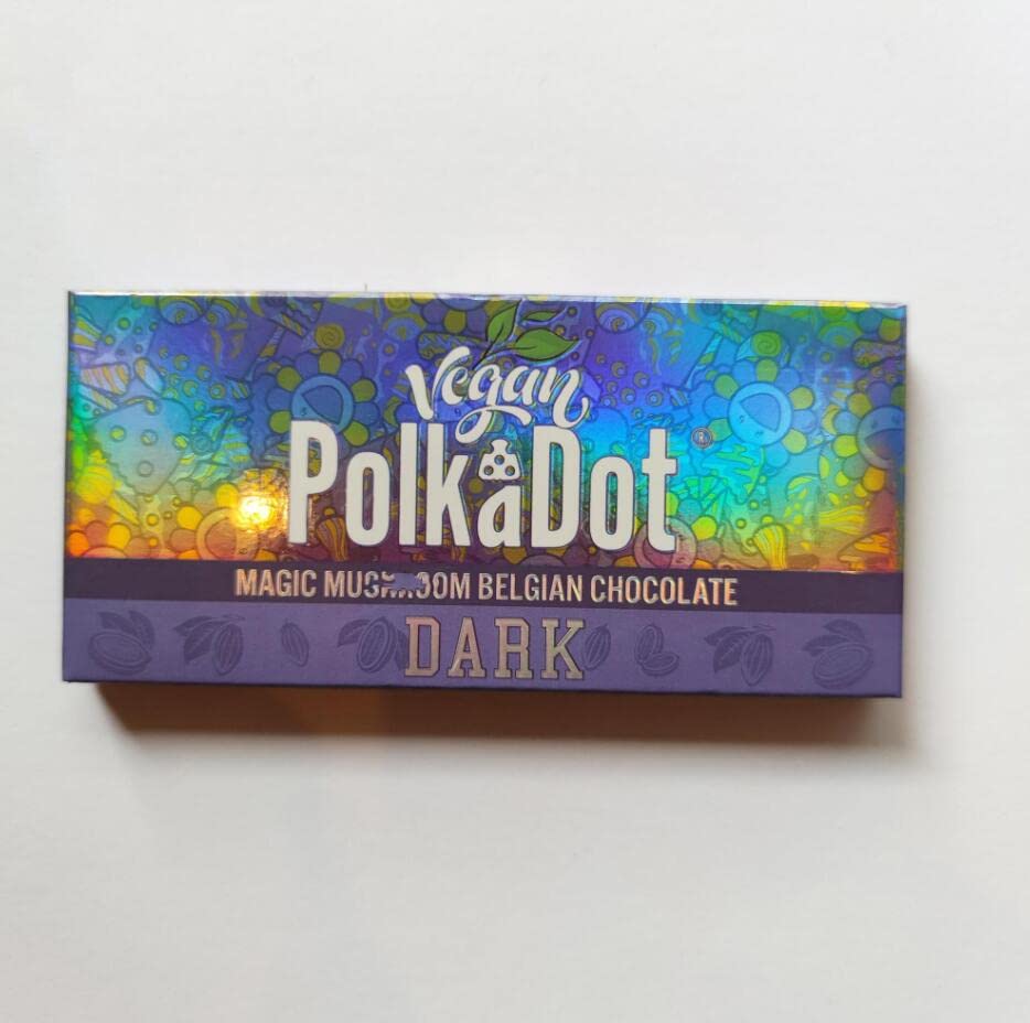 500 PCS Polka Dot Empty Packaging Boxes for Magic Mushroom Chocolate Bars - Dark Berries & Cream Acai Fruity Food Gift Boxes | Bulk Wholesale, Eco-Friendly, Customizable for Candy, Desserts & Party Favors