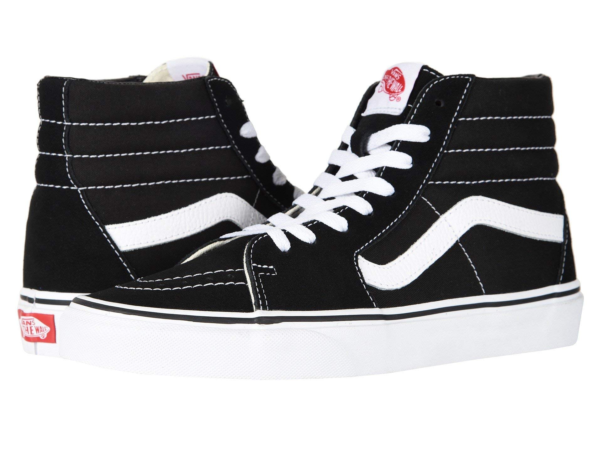 Vans Unisex Sk8-Hi High Top Sneakers for Men & Women - Classic Skate Shoes for Streetwear, Casual Fashion & Skateboarding