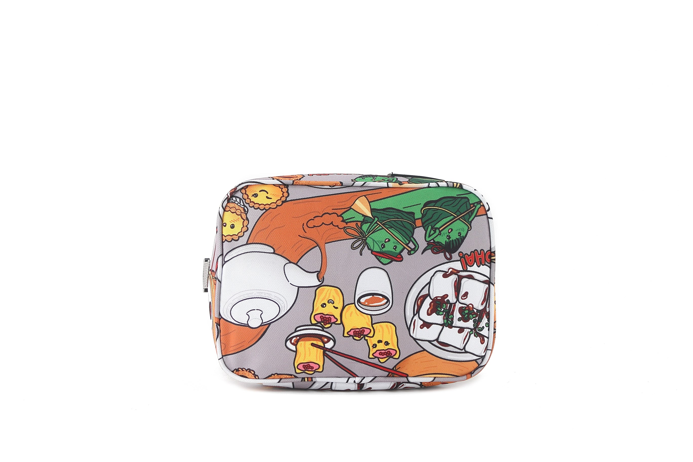 Premium Insulated Cooler Tote Bag - Medium Size, Stylish Grey for Picnics, Beach & Outdoor Dining - Perfect for Dim Sum, Lunch & Groceries