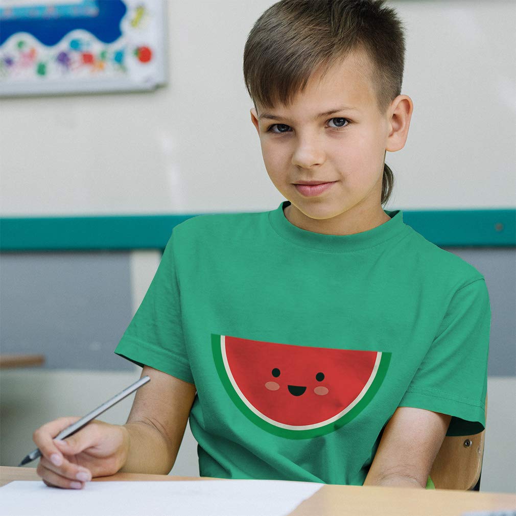 Kids Watermelon Print Cotton T-Shirt - Funny Fruit Graphic Tee for Toddler Boys & Girls - Perfect for Summer Playdates, Birthday Parties & Casual Outfits