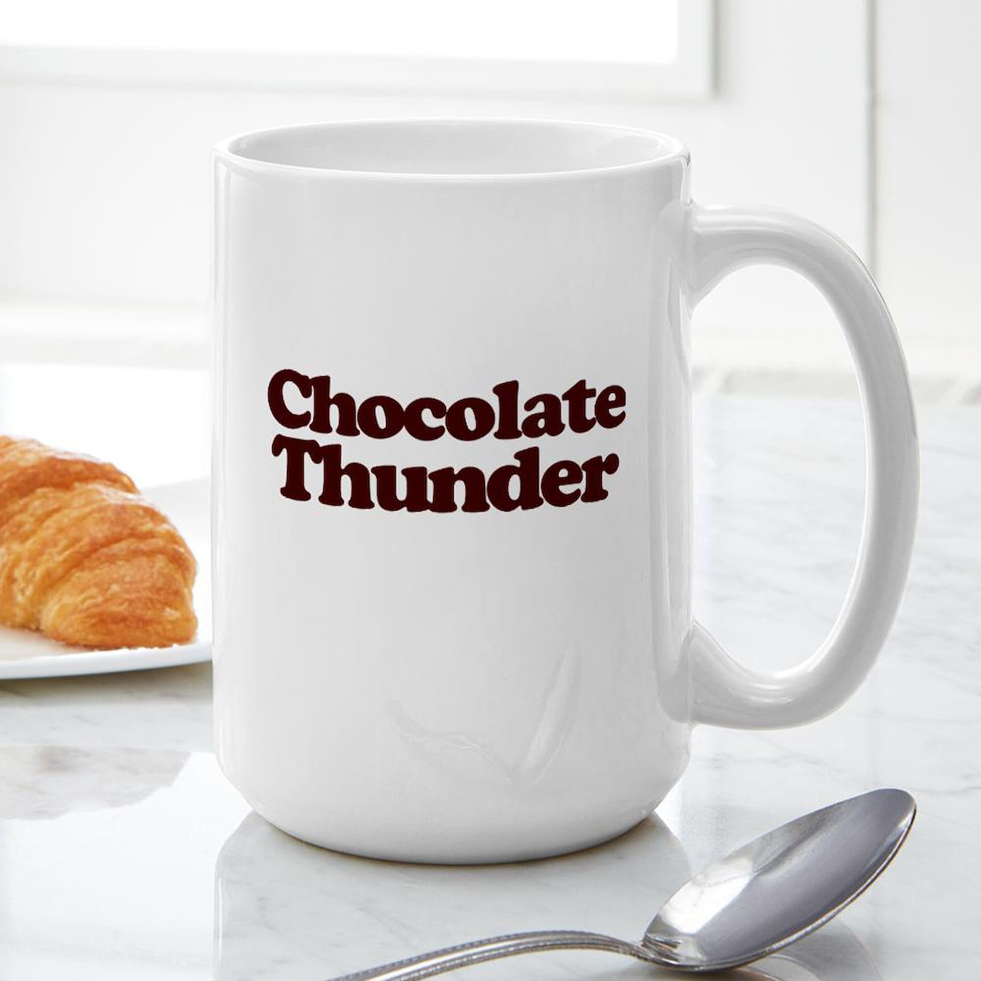 CafePress Chocolate Thunder 15 oz (444 ml) Ceramic Coffee Mug - Perfect for Hot Drinks, Office Use & Gift Giving