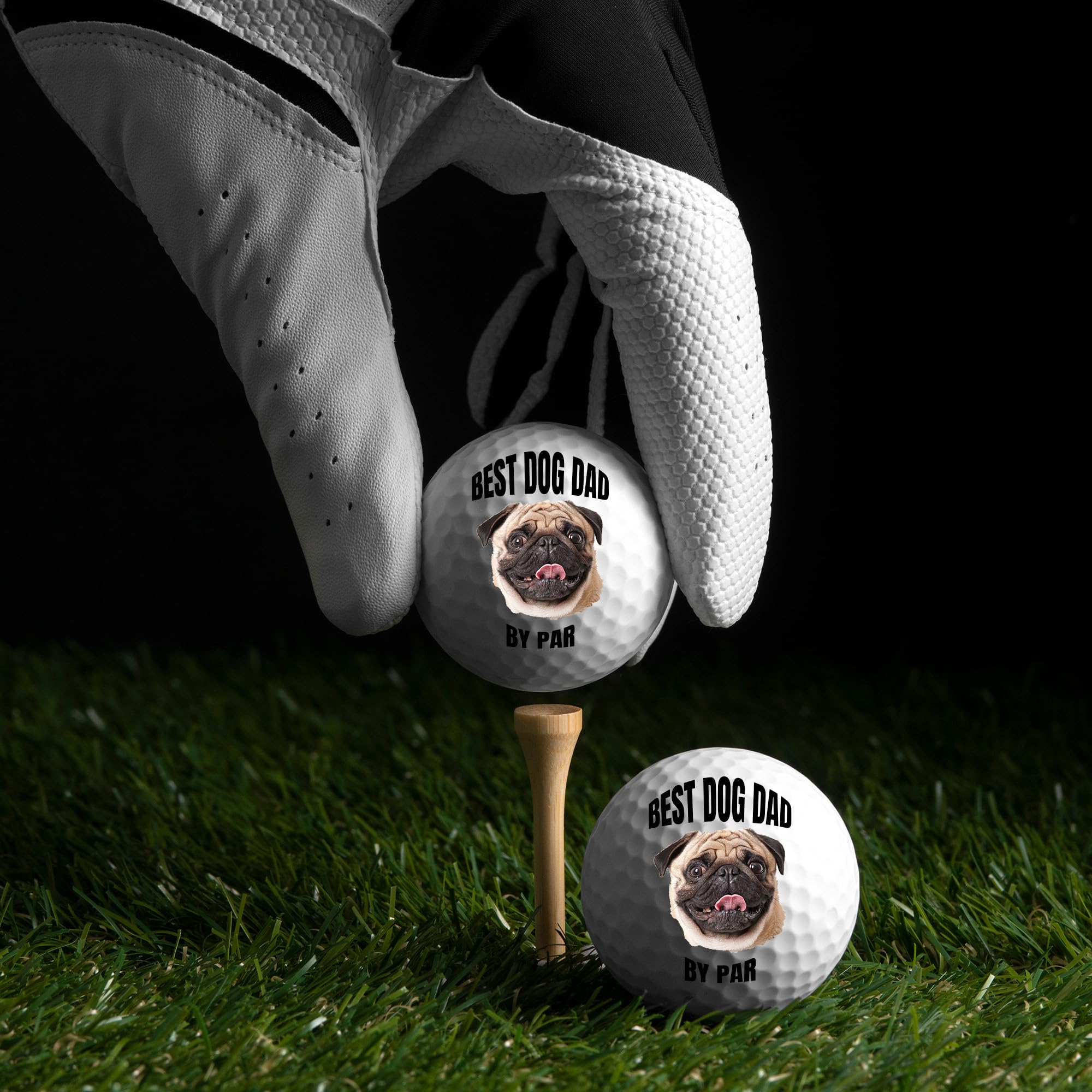 Personalized Custom Dog Golf Balls - Fun Golf Gifts for Dog Lovers & Pet Birthday Presents - Perfect for Dog Day, Golf Tournaments & Pet-Themed Events