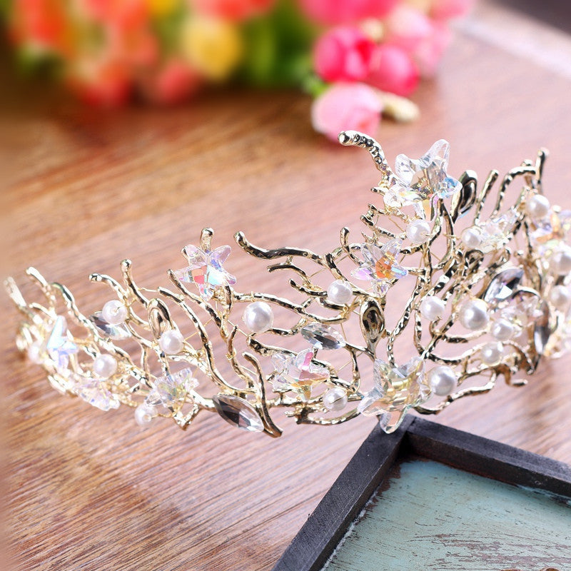High Spirited Sea Witch Tiara - Elegant Mermaid Crown for Halloween Costume & Cosplay - Perfect for Themed Parties, Fantasy Events, and Photo Shoots