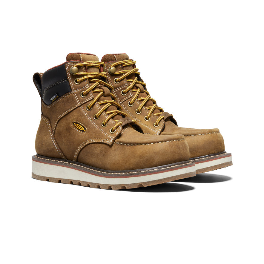 Waterproof Women's Cincinnati 6 Work Boots with Carbon Toe - Belgian/Sandshell Color for Outdoor, Construction & Winter Wear