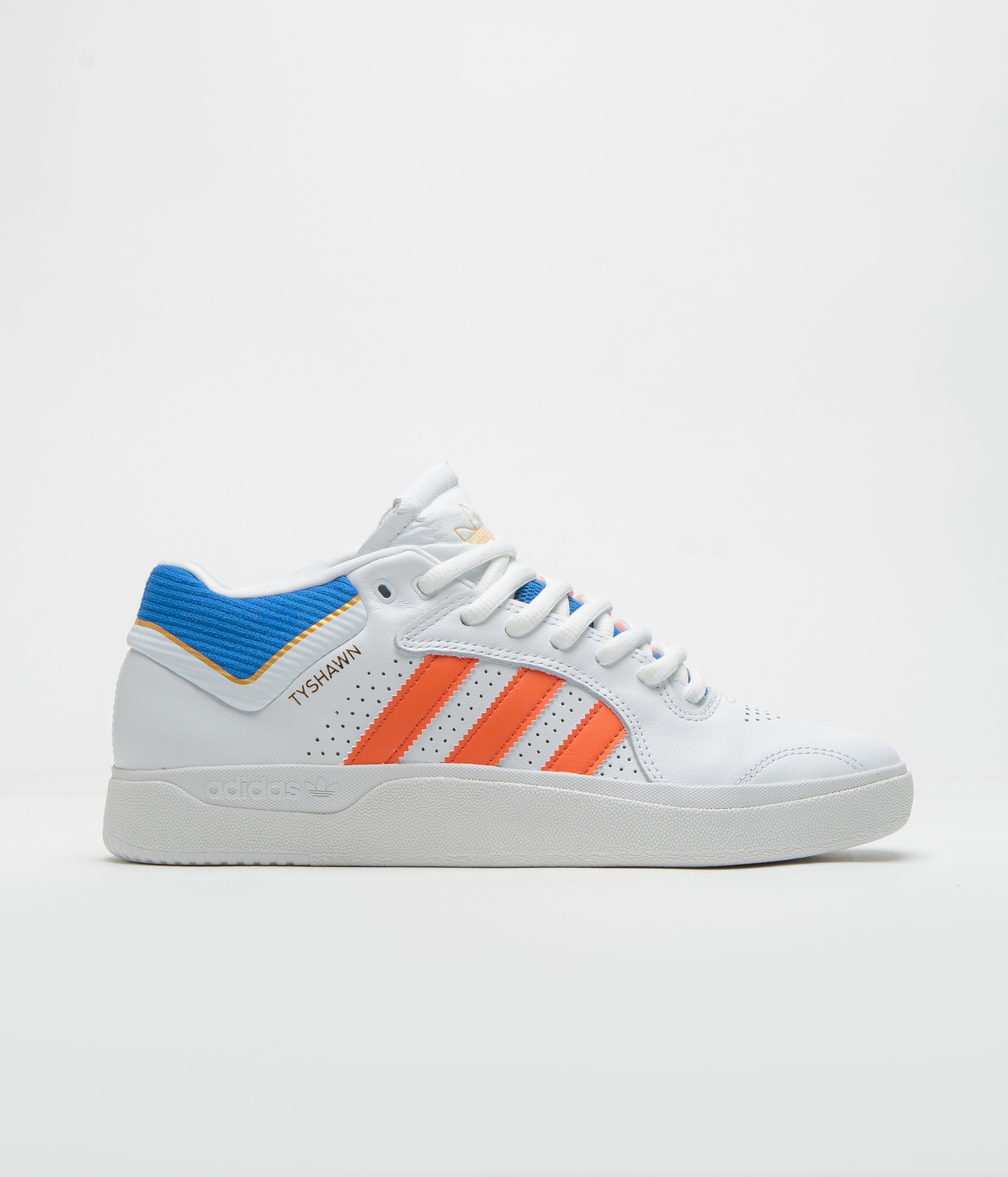 Adidas Tyshawn Men's Running Shoes - White/Orange/Bluebird Colorway | Lightweight Athletic Sneakers for Jogging, Gym Workouts & Casual Wear
