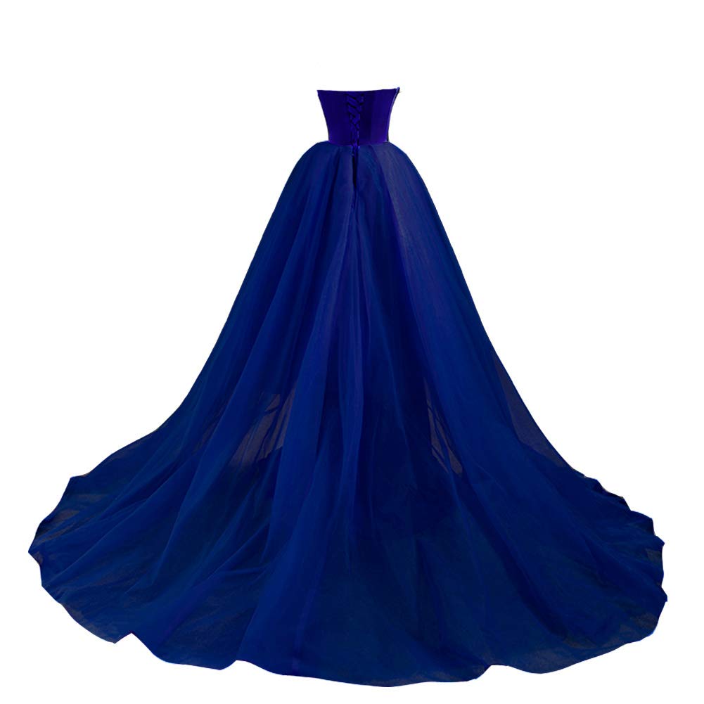 Kivary Women's Mermaid Prom Dresses V Neck Long Formal Evening Gowns with Train - Elegant Homecoming, Wedding Guest & Special Occasion Outfits