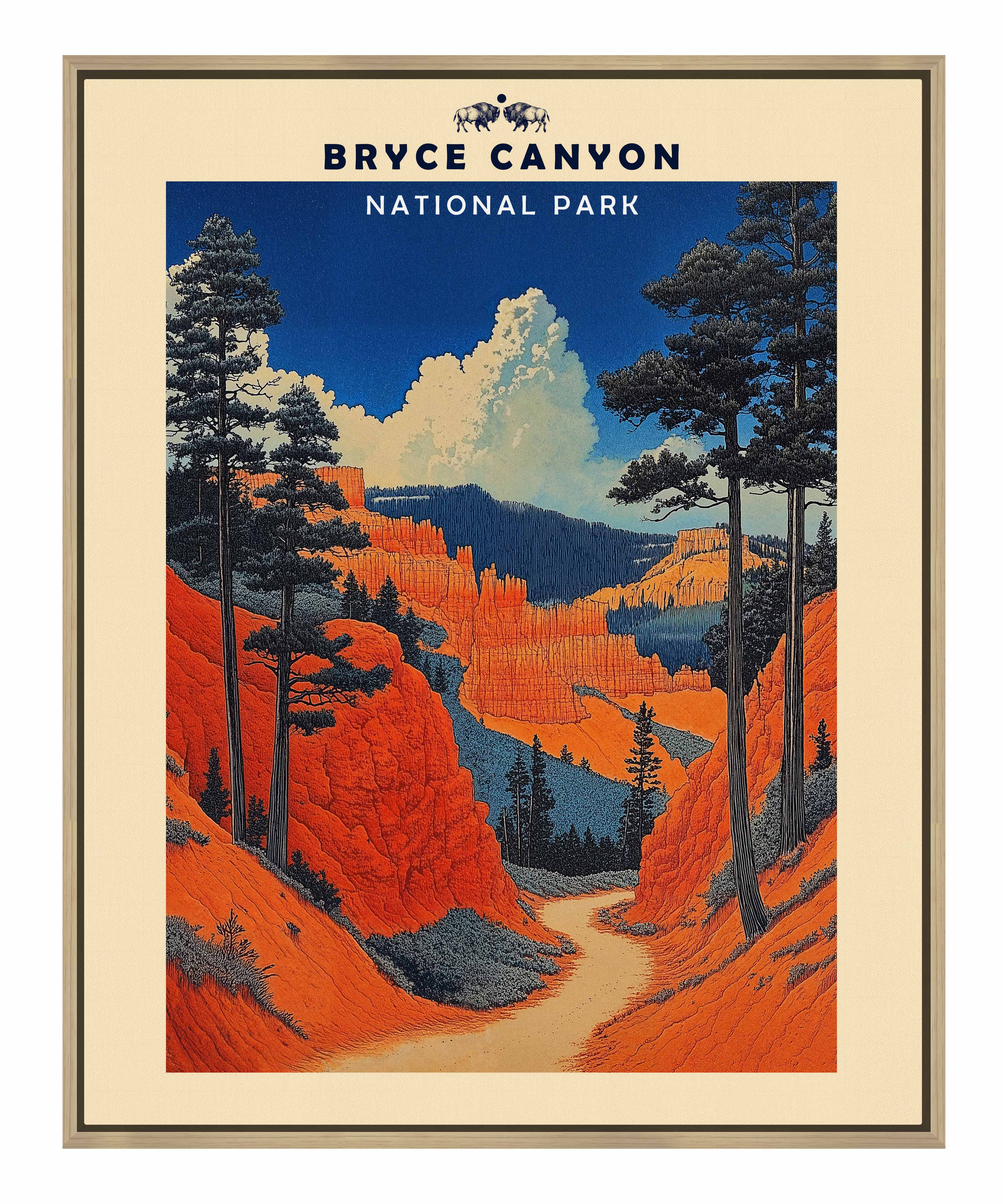 Bryce Canyon National Park Landscape Gallery Wrapped Canvas Wall Art - Perfect for Living Room, Bedroom & Office Decor