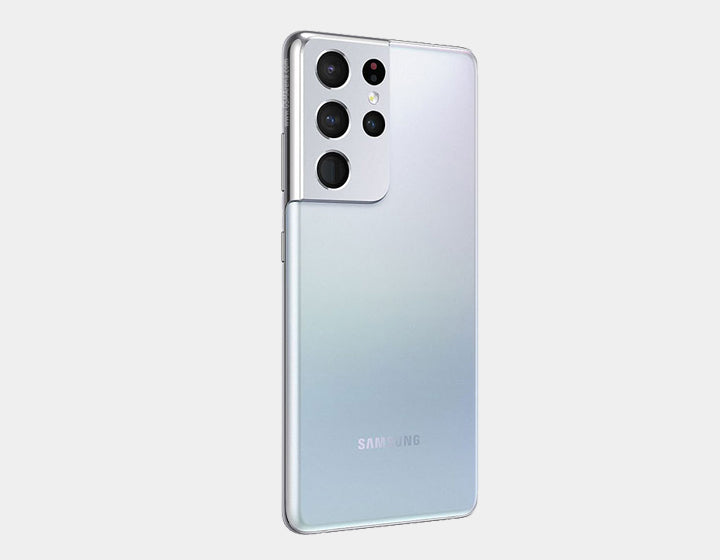 Samsung Galaxy S21 Ultra 5G Unlocked Smartphone - 128GB Storage, 12GB RAM, Dual SIM, GSM Compatible (Silver) | Perfect for Streaming, Gaming & Professional Photography