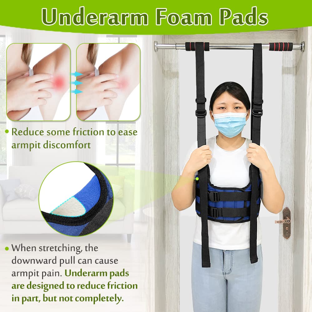 MyBow Back Stretcher - Spinal Decompression Belt for Lumbar Pain Relief, Herniated Disc Treatment & Posture Correction (42-50 Inch) - Alternative to Inversion Tables & Traction Devices | Perfect for Home Use, Office Stretching & Physical Therapy Recovery