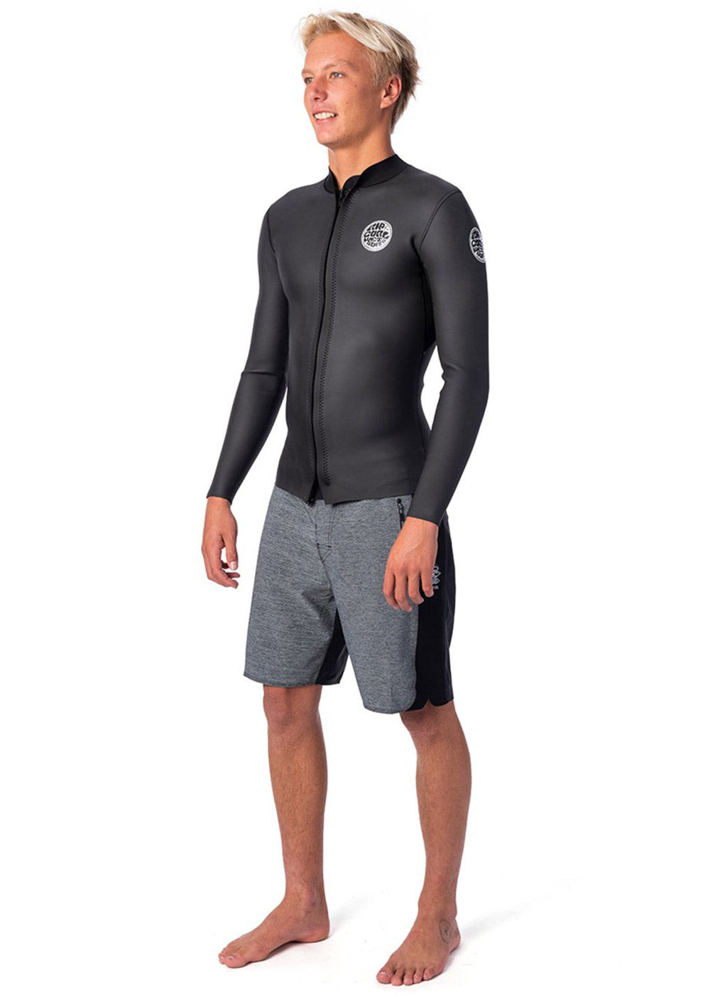 Rip Curl Men's Dawn Patrol 1.5mm Neoprene Jacket - Lightweight Wetsuit Top for Surfing, Diving & Water Sports - Perfect for Cold Water Protection & Comfort