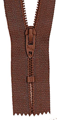 Ohio Travel Bag Closed End Coil Zipper #2.5 - 9 Inch Brown Nylon Teeth Zipper (705-9-BRO) - Perfect for Luggage, Backpacks & Durable Travel Gear Repair