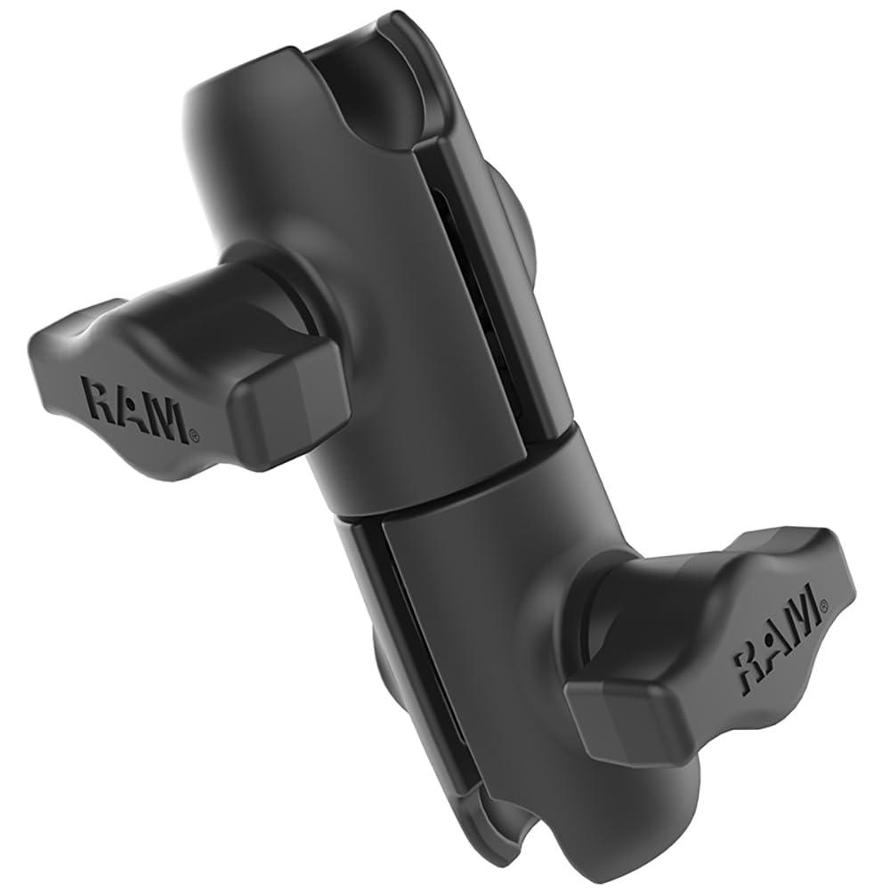 RAM Mounts RAP-B-200-12U 双插座旋转臂支架，兼容RAM B尺寸1英寸球组件，适用于车载、摩托车、船舶导航设备安装