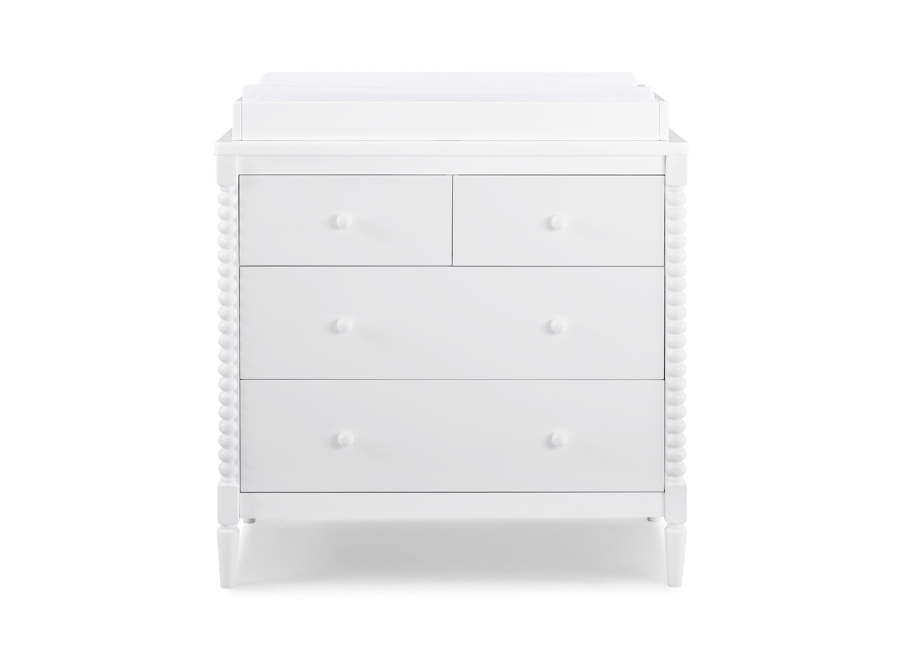 Saint 4-Drawer Baby Dresser with Changing Table Top - Nursery Storage Organizer for Diapers, Clothes & Baby Essentials | Perfect for Newborns & Toddlers