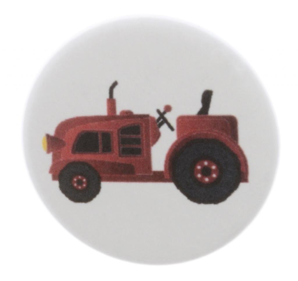 Red Tractor Magnet for Farming Enthusiasts - Strong Decorative Fridge Magnet for Farmers, Agriculture Lovers & Rural Home Decor - Perfect for Farmhouse Kitchens, Barns & Agricultural Offices