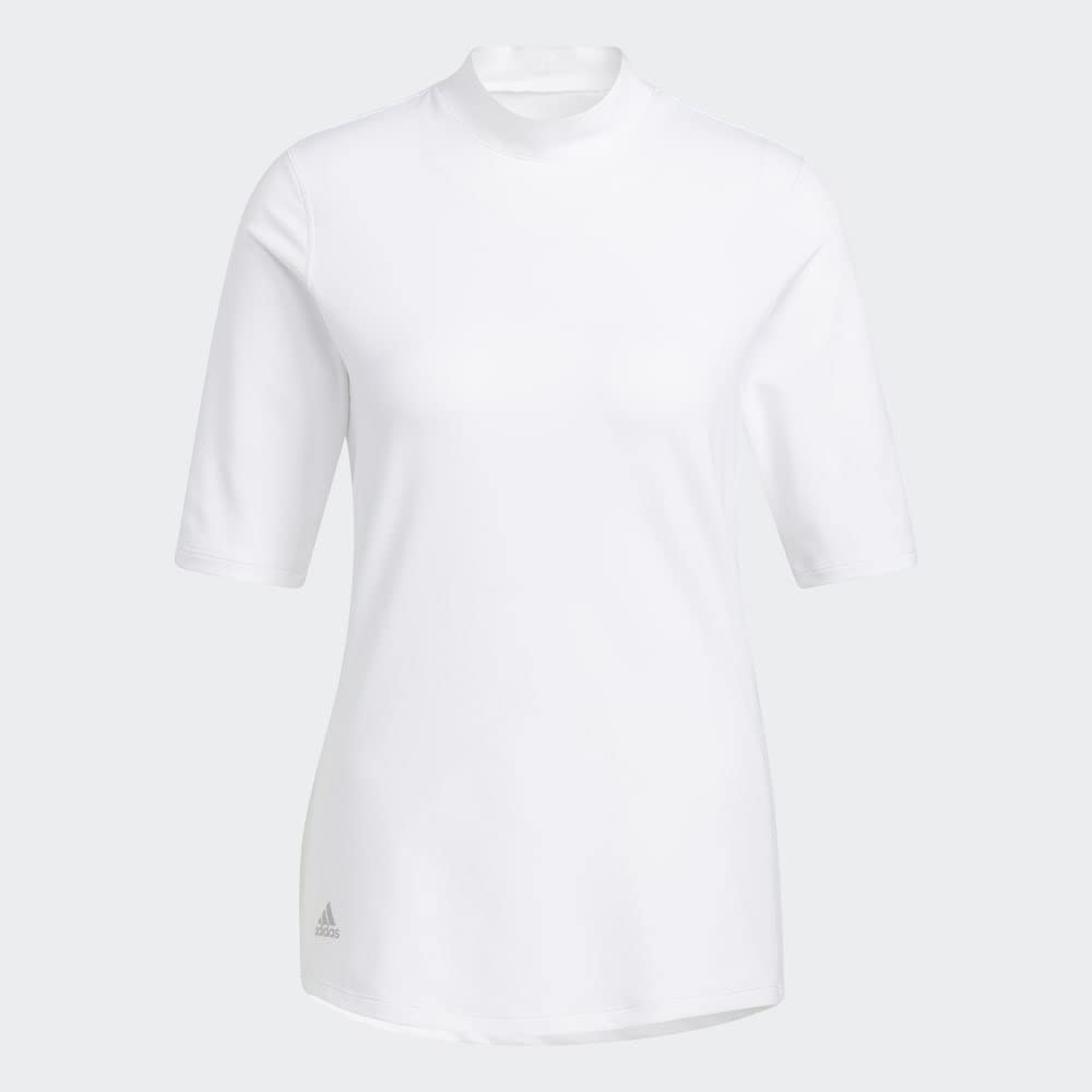adidas Essentials Mock Neck T-Shirt for Men - Comfortable Cotton Crewneck Tee for Casual Wear, Gym & Everyday Outfits