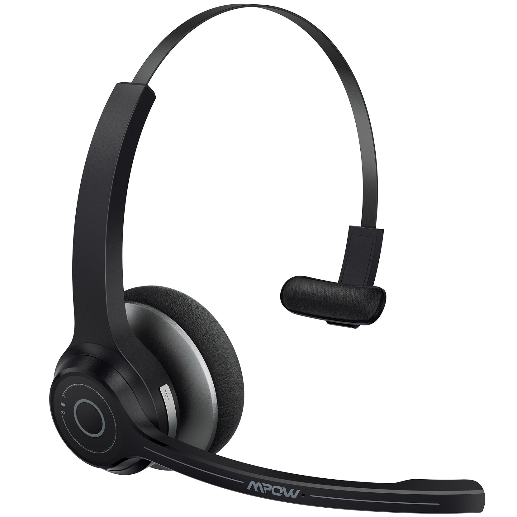 Mpow HC7 Bluetooth Trucker Headset with Noise-Canceling Microphone - Wireless Over-Ear Headphones for Long-Haul Drivers, Call Centers & Online Gaming (Comfortable All-Day Use)