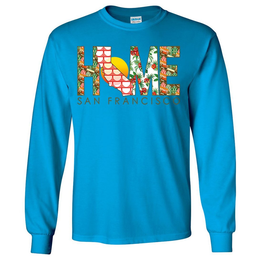 San Francisco Home Long Sleeve Shirt - Comfortable Casual Wear for Men & Women | Perfect for Travel, Outdoors & Everyday Use