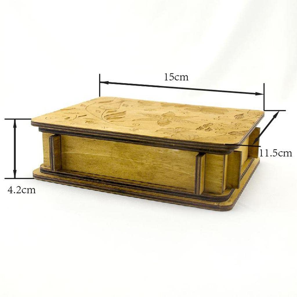 Enakshi Wooden Puzzle Box - Magic Brain Teaser Toy for Kids & Adults - Great for Gifts & Family Game Night