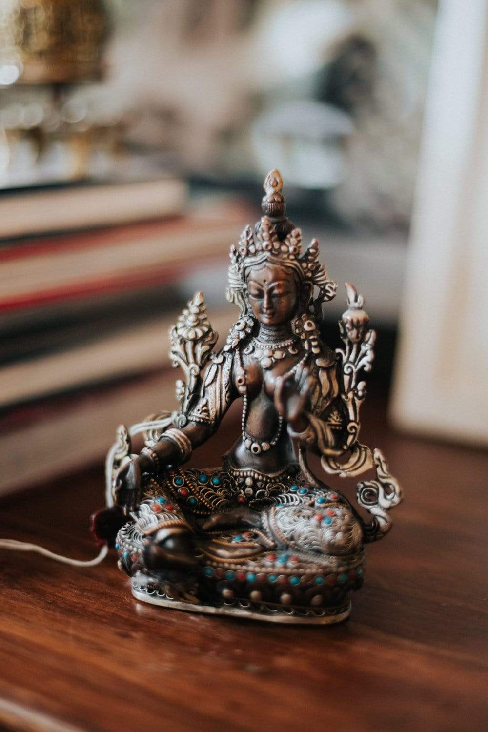 Green Tara Bronze Statue - Handcrafted Buddhist Goddess Sculpture for Meditation & Home Decor | Perfect for Altars, Yoga Studios & Spiritual Spaces