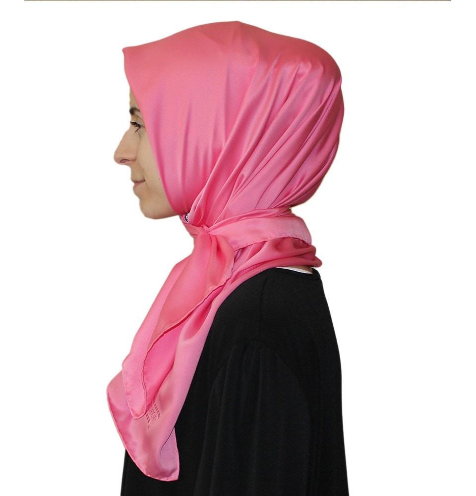 Aker Satin Square Hijab Scarf 6385 991 - Soft & Lightweight Muslim Headscarf for Women, Perfect for Daily Wear, Prayer, and Special Occasions