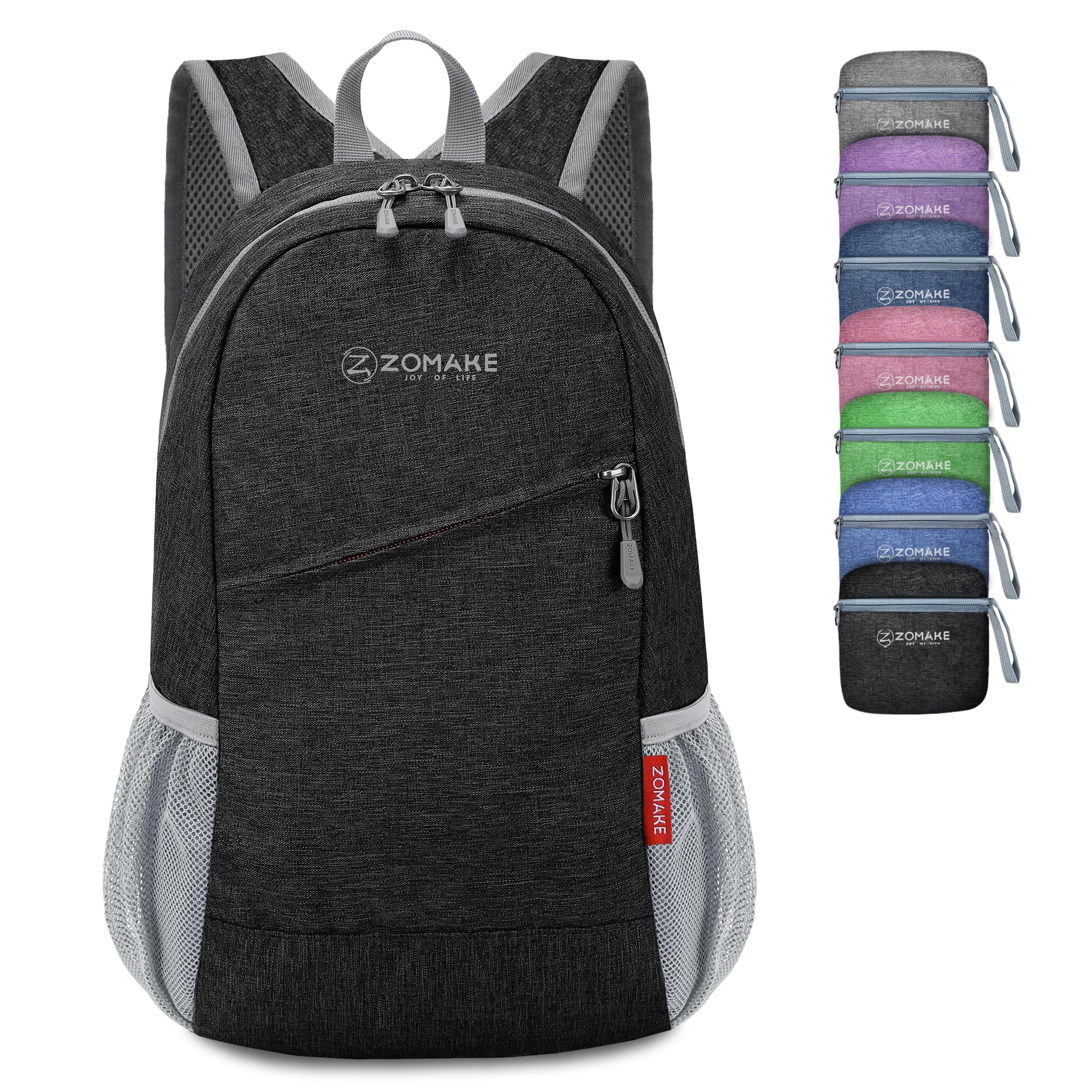 ZOMAKE 10L Lightweight Packable Backpack - Foldable Hiking Daypack, Small Collapsible Travel Backpack for Outdoor Adventures, Camping & Daily Commute