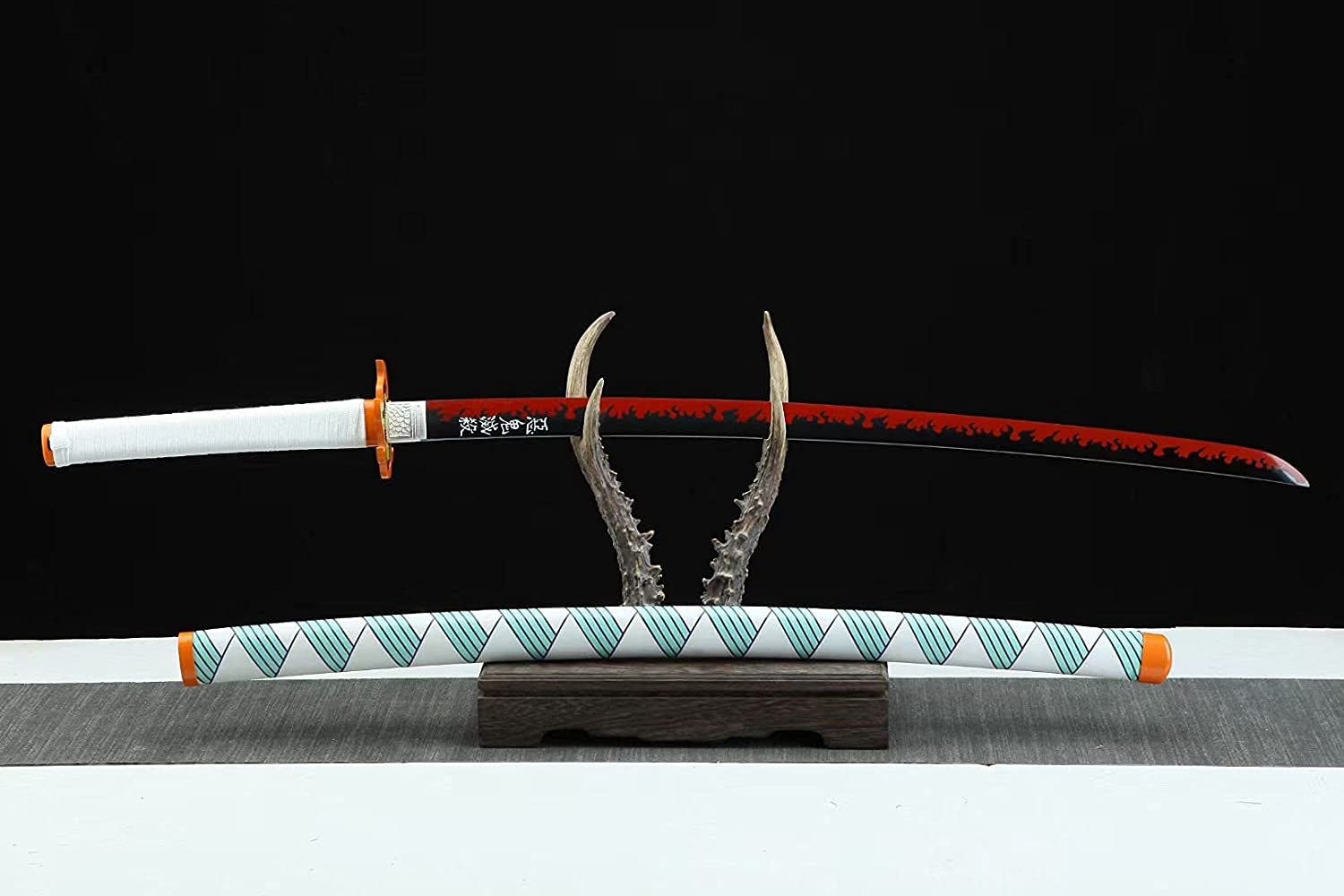 HERO SWORD Japanese Anime Katana - Hand Forged 1045 Carbon Steel Samurai Sword, Full Tang Handmade Sharp Practical Blade - Perfect for Cosplay, Martial Arts Training & Demon Slayer Collection