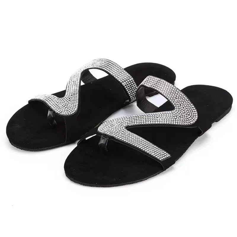 Women's Wide Width Wedge Heel Sandals - Floral Roman Flat Slippers for Casual, Beach, Indoor & Outdoor Wear | Comfortable Summer Shoes for Walking, Travel & Vacation