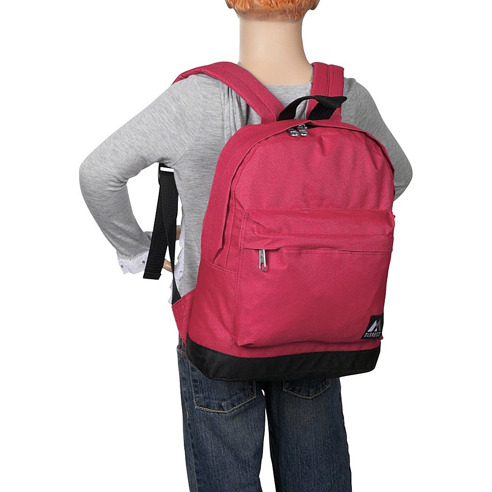 Everest Small Backpack for Hiking & Travel - Rustic Orange Outdoor Daypack - Lightweight Compact Backpack for Men & Women - Perfect for Camping, School & Daily Use