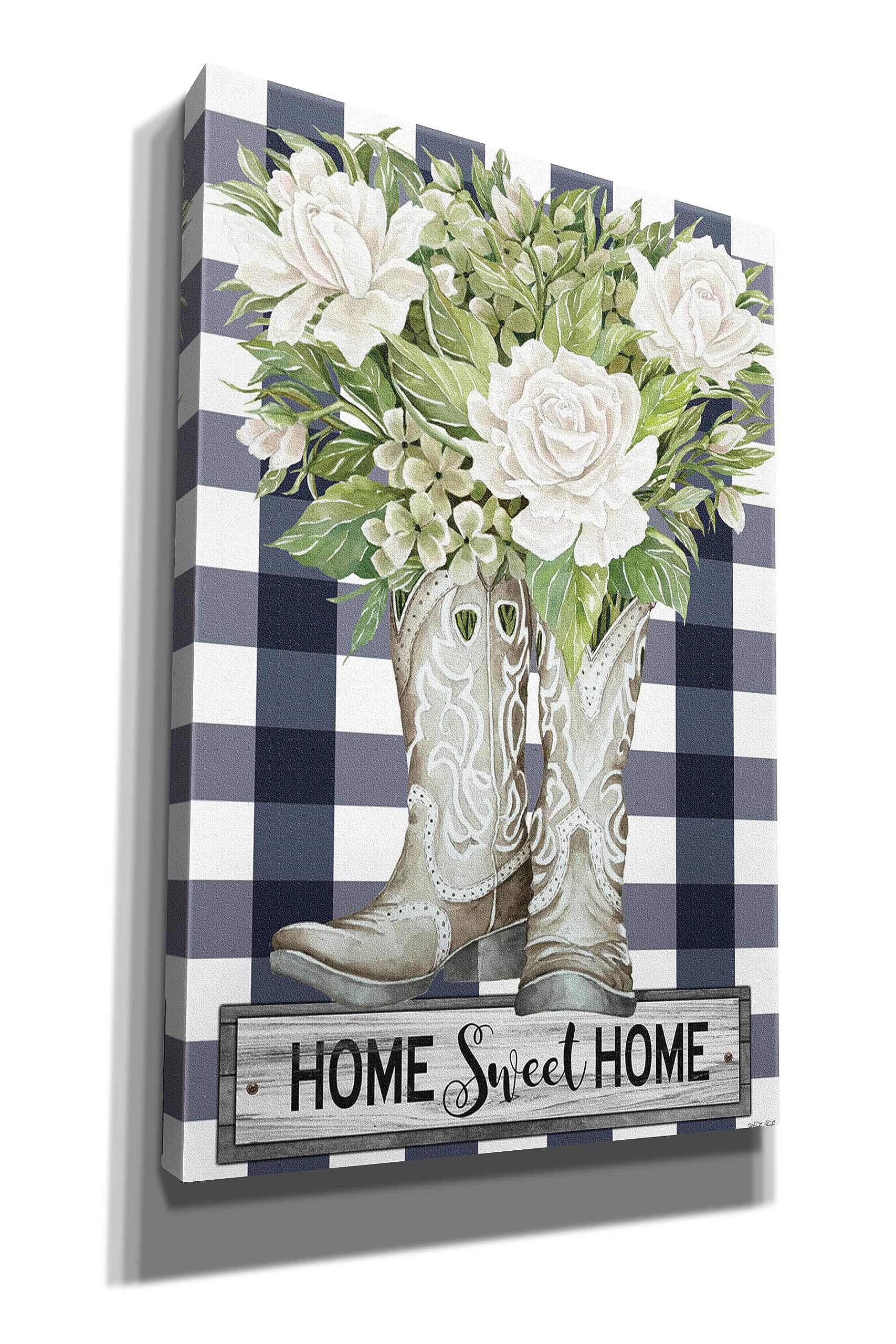 Epic Graffiti 'Home Sweet Home Cowboy Boots' Canvas Wall Art by Cindy Jacobs - 12