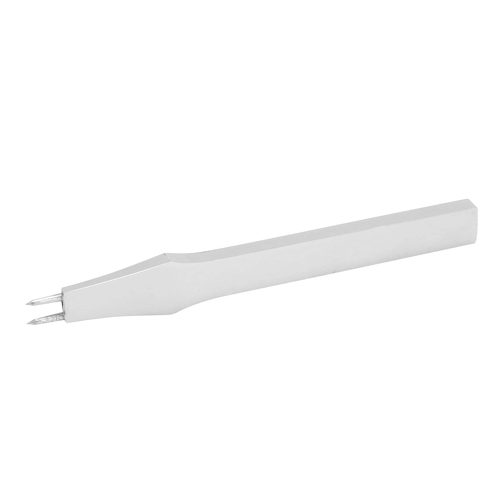Small Leather Stitching Prong - 2 Teeth Steel DIY Leather Punching Tool | Lightweight & Impact Proof | Perfect for Leather Crafting, Bookbinding & Shoe Repair
