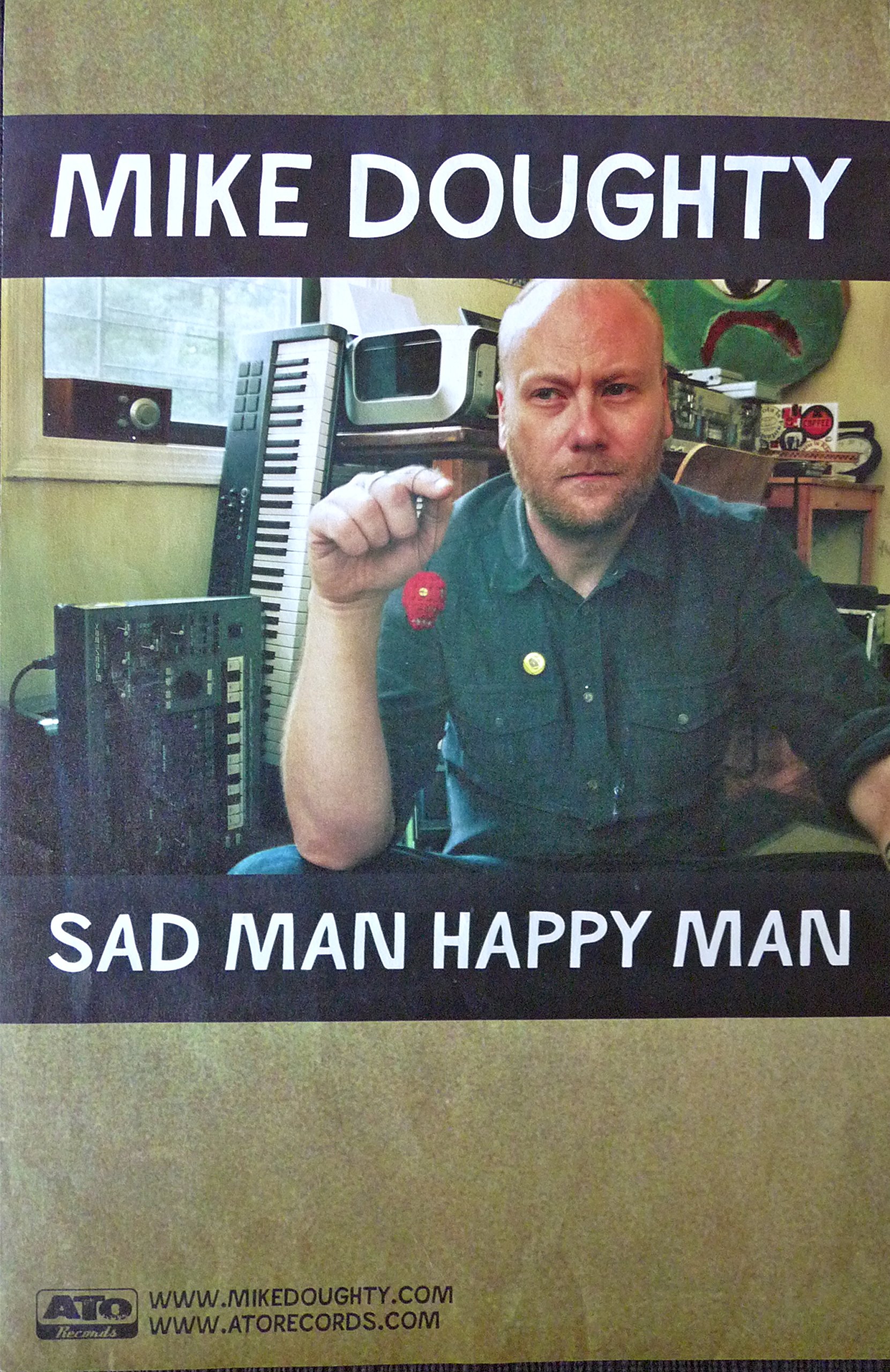 Mike Doughty - Sad Man Happy Man - Rare Double-Sided 11x17 Music Poster - Vintage Band Advertising Collectible - Perfect for Music Lovers & Home Decor