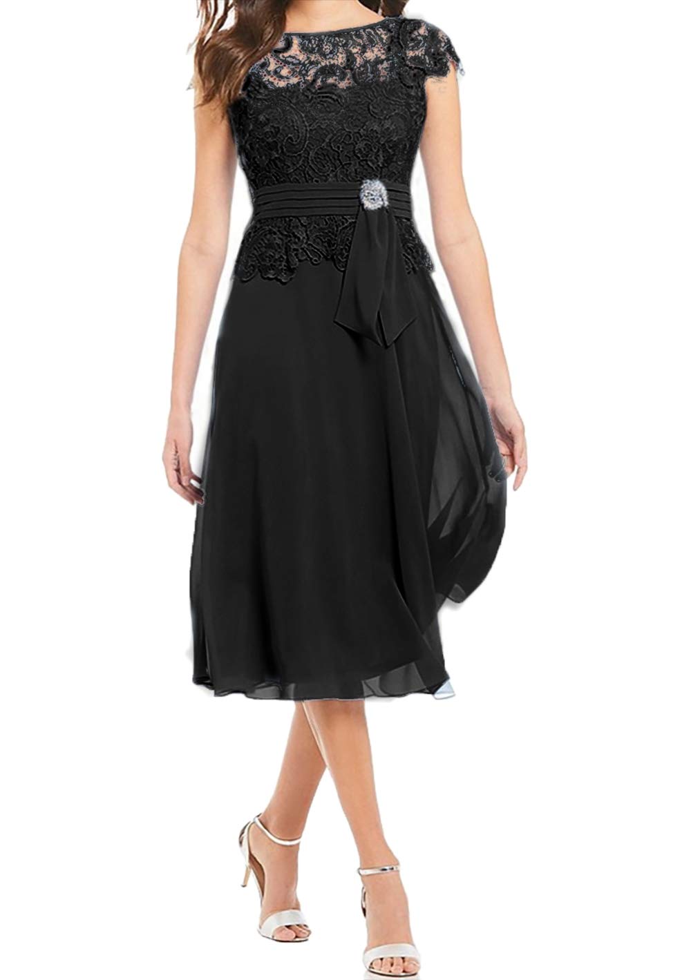 Elegant Mother of The Bride Dresses - Lace Wedding Guest Gowns for Women - Chiffon Formal Evening Dress for Special Occasions - Perfect for Weddings, Galas, and Black Tie Events