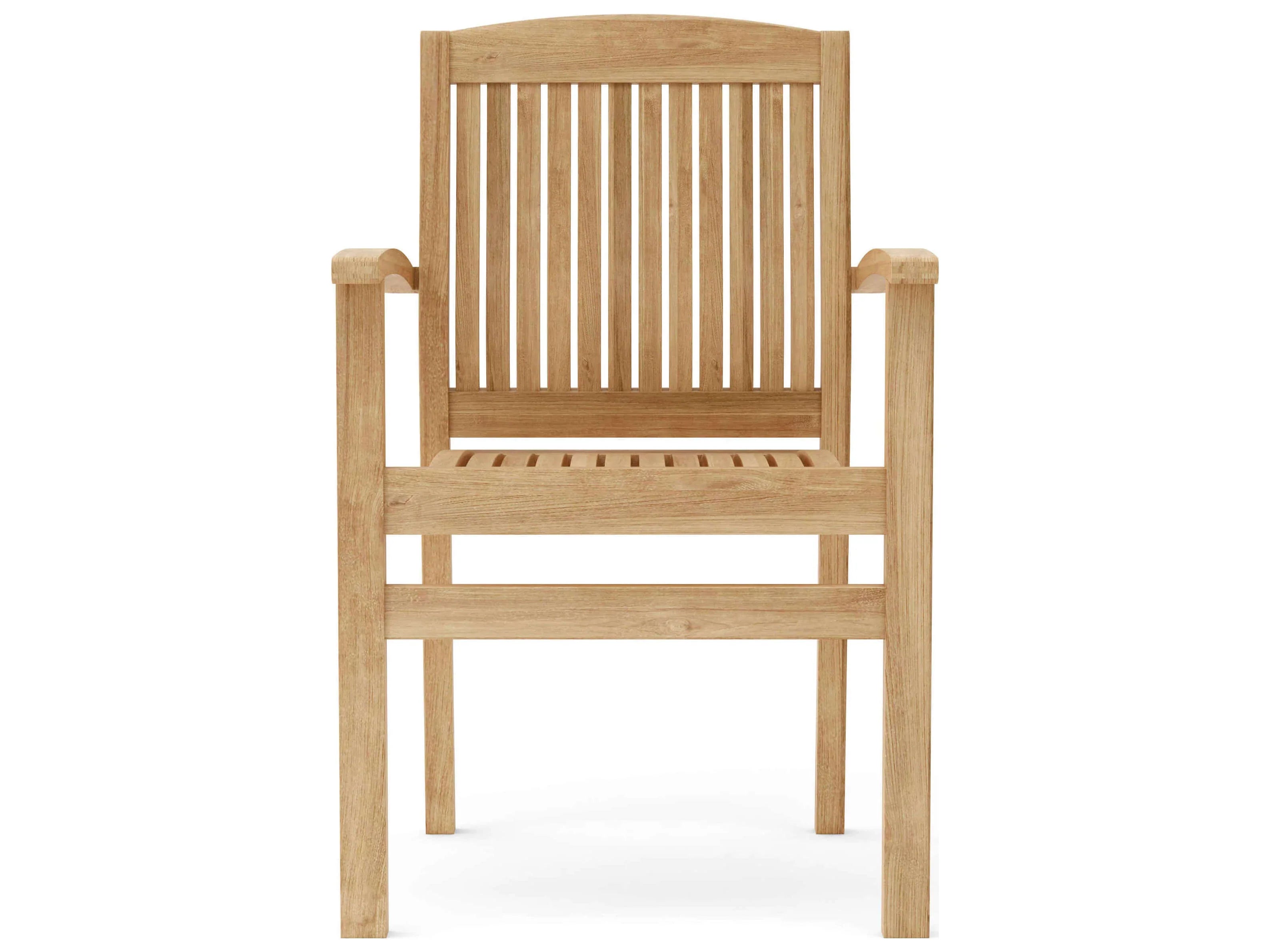 Anderson Teak 5-Piece Outdoor Bistro Table and Chairs Set - Weather-Resistant Patio Dining Furniture for Garden, Deck, Poolside & Backyard (SET 21)