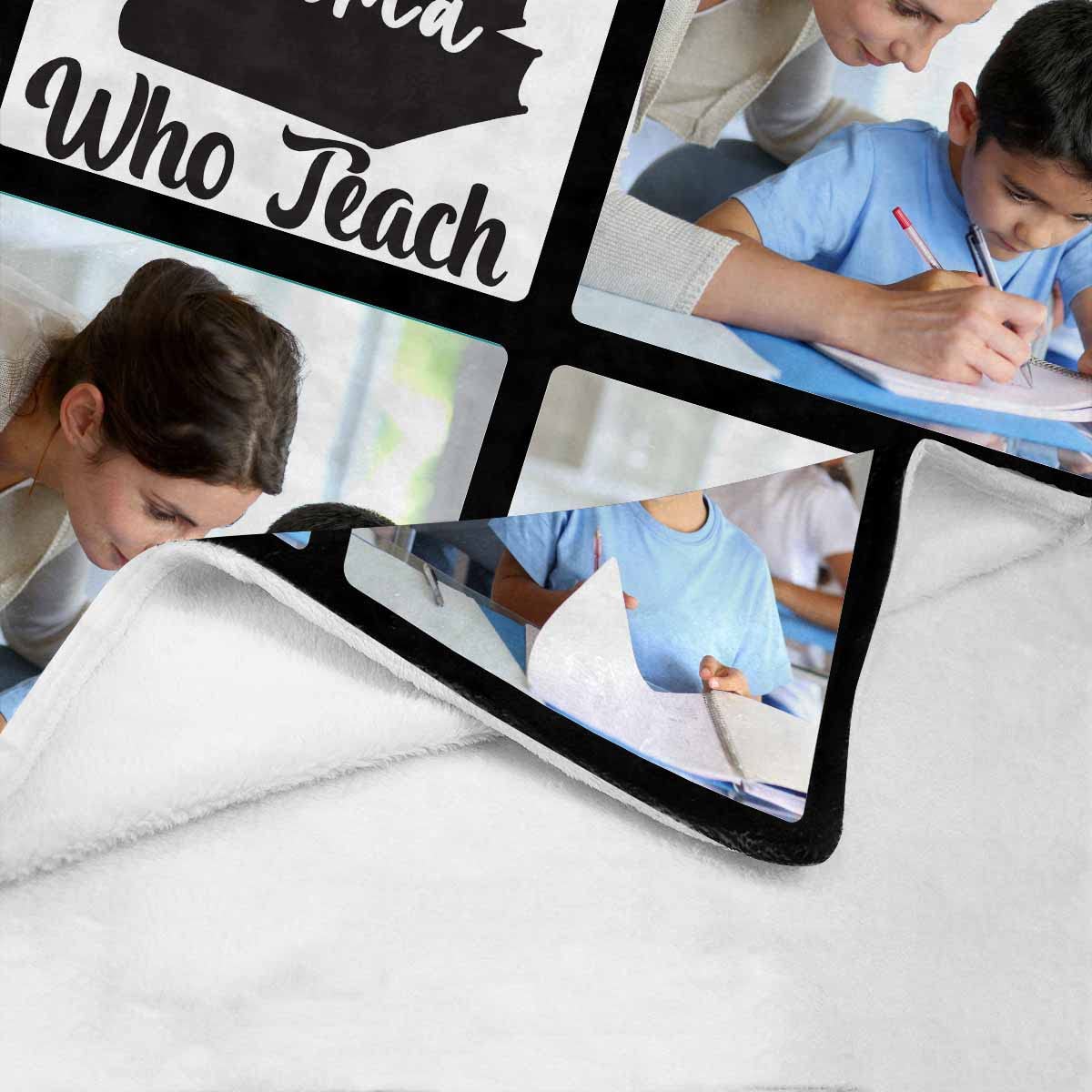 Custom Photo Blanket for Men & Women - Personalized Fleece Throw Blanket for Teacher Retirement, Birthday Gifts - Soft Cozy Blanket for Sofa, Bed, Office - Perfect for Home Decor, Anniversary Presents & Holiday Gifting