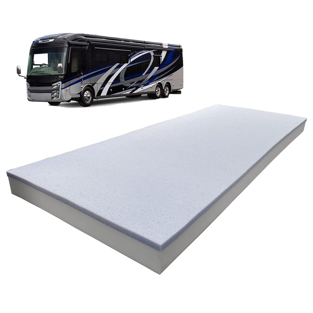 Foamma 3” x 28” x 72” Gel Memory Foam RV Mattress Replacement - CertiPUR-US Certified Comfort for Camper Bunk Beds | Made in USA | Perfect for Travel Trailers & Mobile Homes