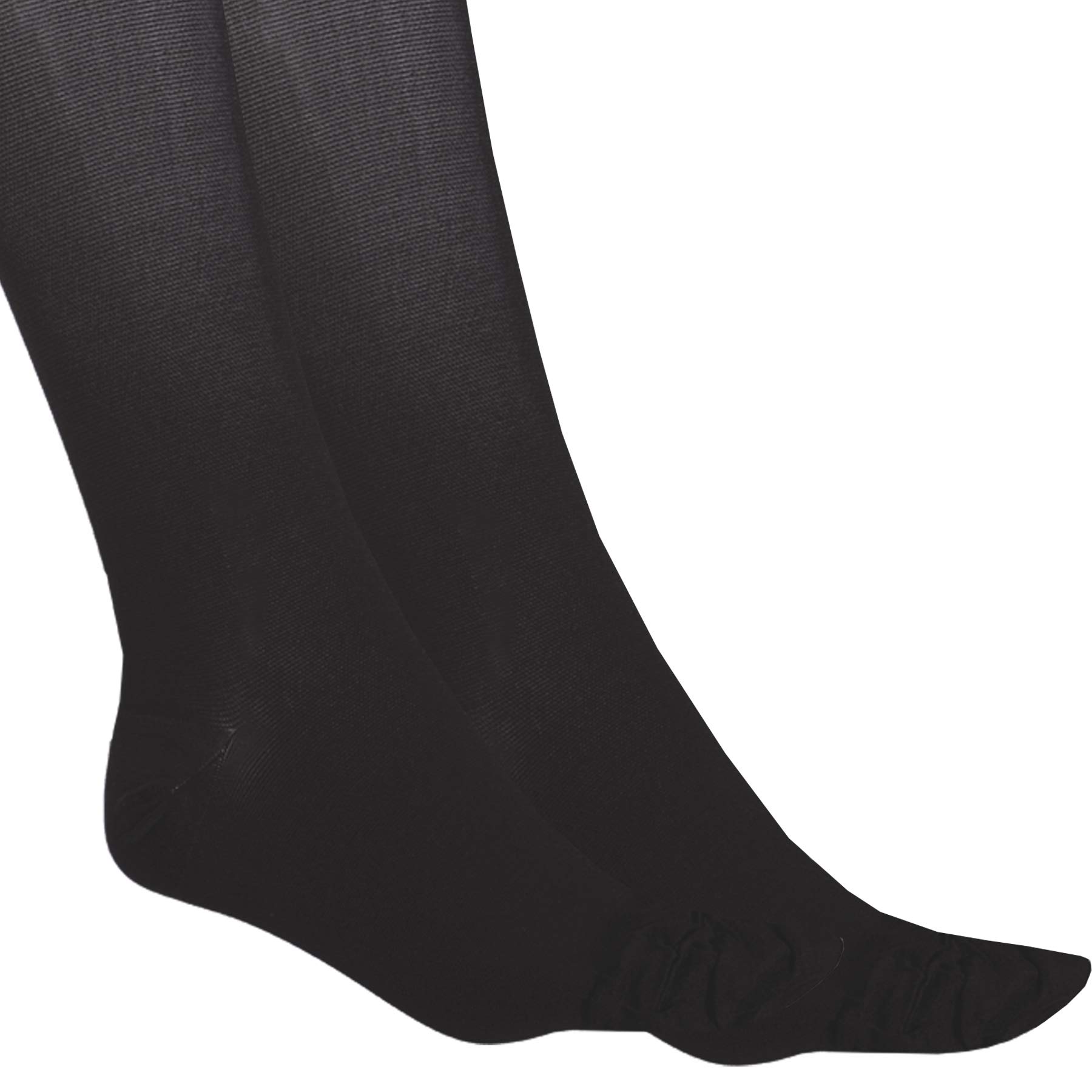 Truform 20-30 mmHg Compression Pantyhose for Women - Plus Size Support Tights in Black (Petite) - Ideal for Circulation, Varicose Veins & Long Workdays