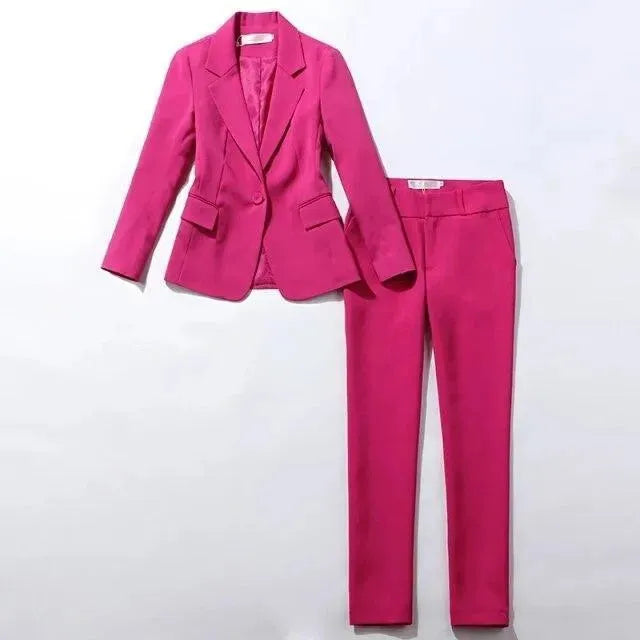 Stylish Women's Blogger Pantsuit - Trendy Office Wear & Casual Outfit for Social Media Influencers