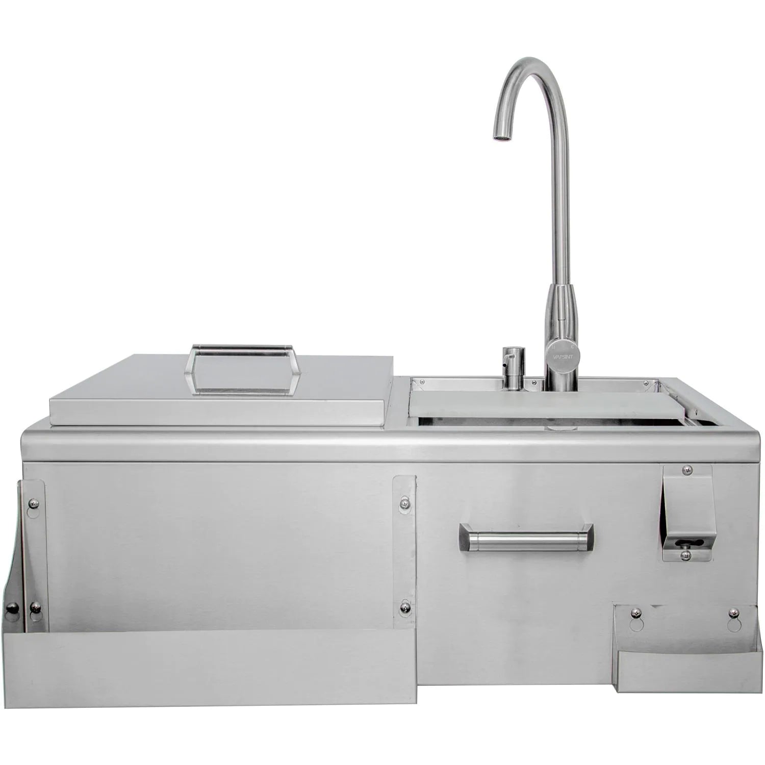 Blaze BLZ 30CKT SNK 30-Inch Commercial Beverage Cooler with Built-in Sink & Ice Bin - Perfect for Bars, Restaurants, and Outdoor Entertaining