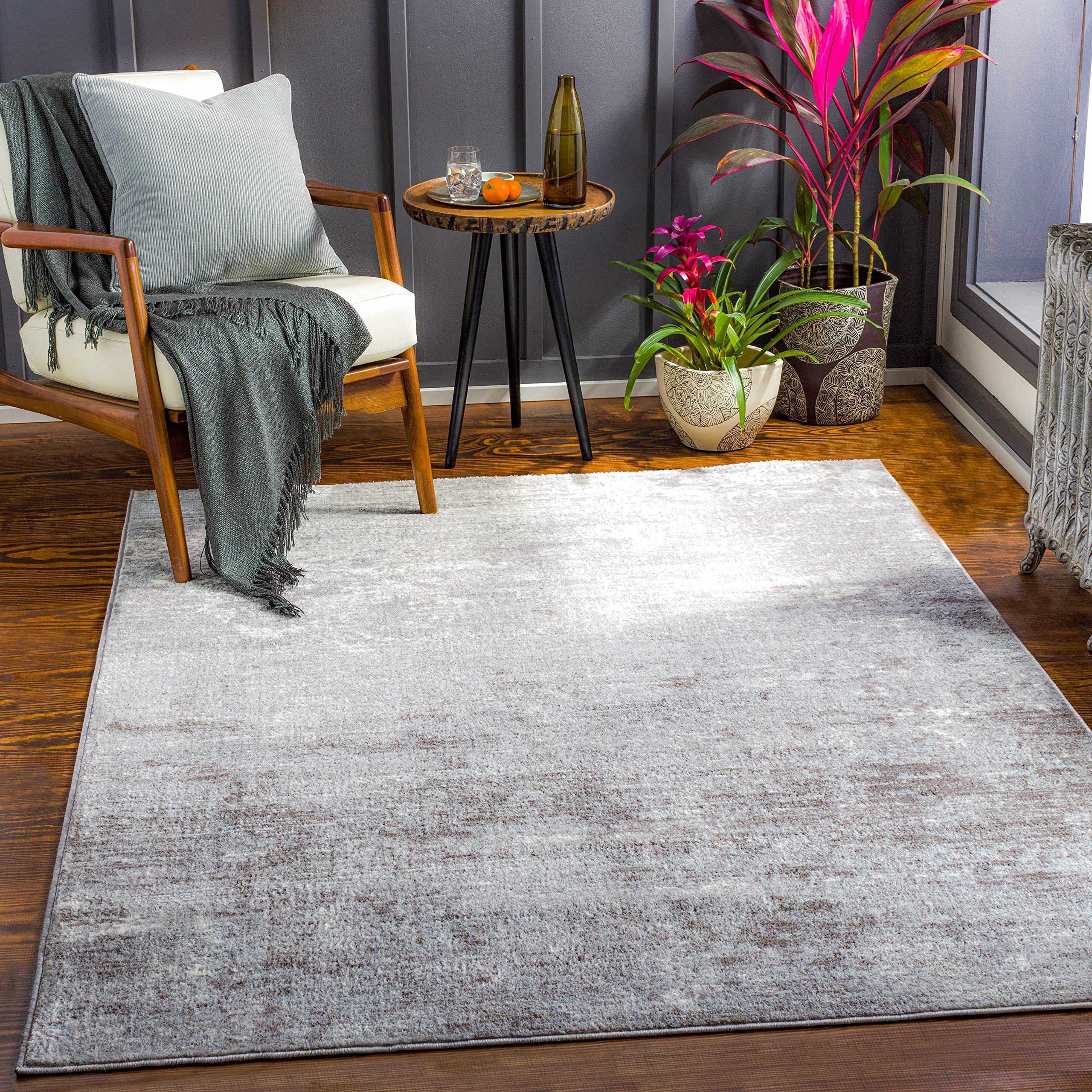 Modern Blue and Gray Hauteloom Hingatungan Area Rug 8'10
