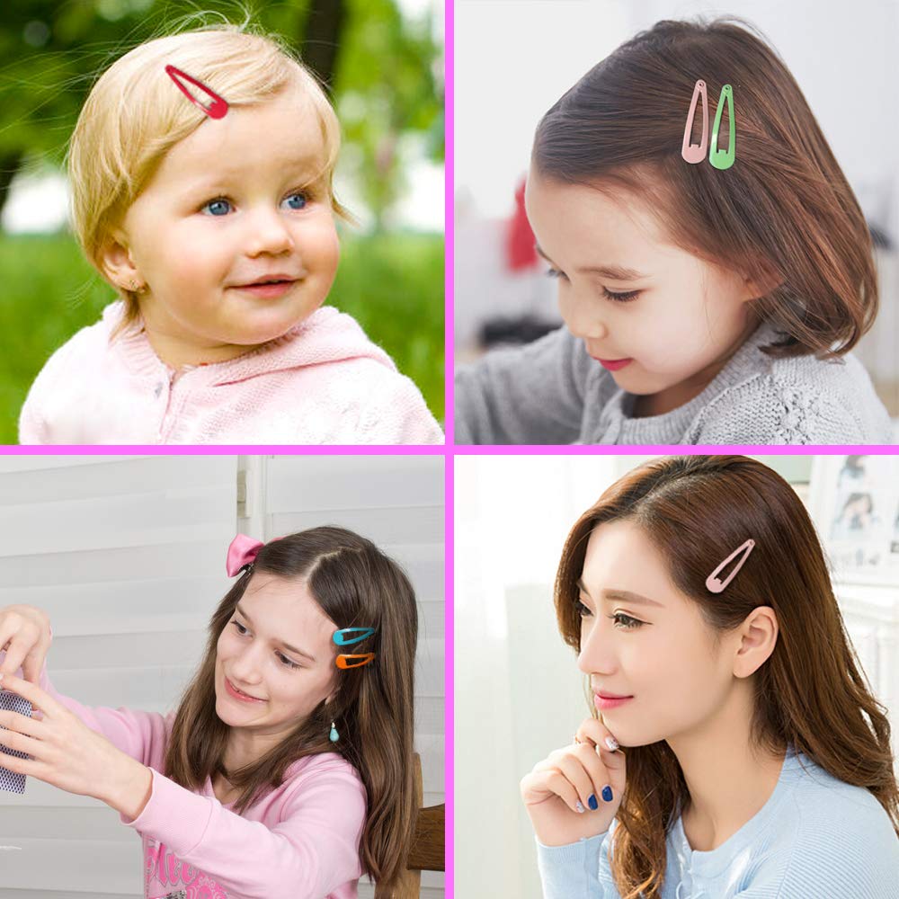 80PCS Non-Slip Metal Hair Clips for Women, Girls & Kids - 2 Inch Hair Barrettes in 20 Colors - Perfect for School, Parties & Daily Styling