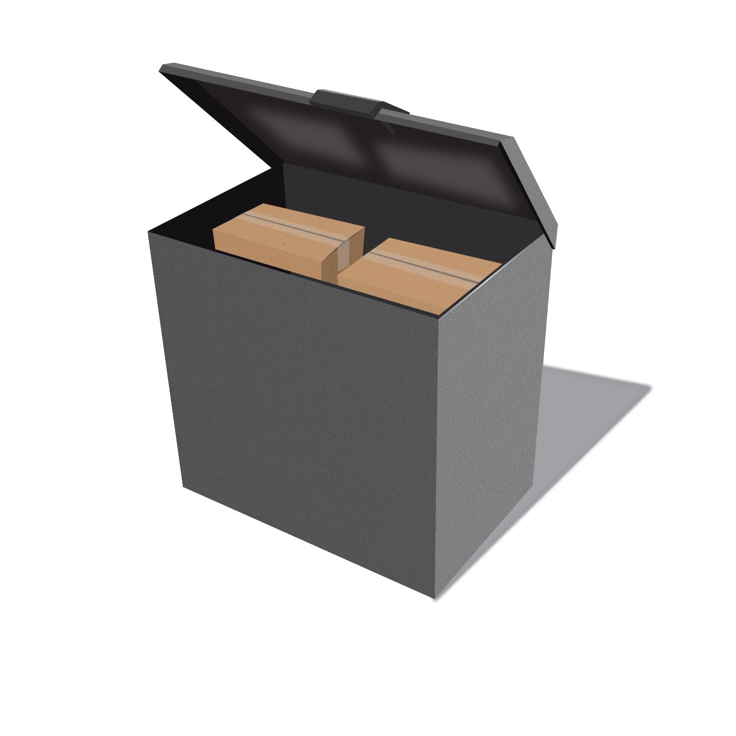 Loxx Boxx Smart Parcel Package Locker - Large Grey LTE Cellular Mailbox with Wi-Fi & Bluetooth - Secure Delivery Lock Box for Home, Office & Apartments - Perfect for Online Shopping & Package Protection