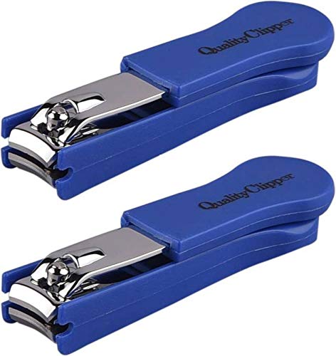 Premium Stainless Steel Nail Clipper for Thick & Ingrown Toenails - Heavy Duty Fingernail Trimmer with Ergonomic Non-Slip Handle - Perfect for Elderly, Diabetics & Professional Pedicures at Home or Salon