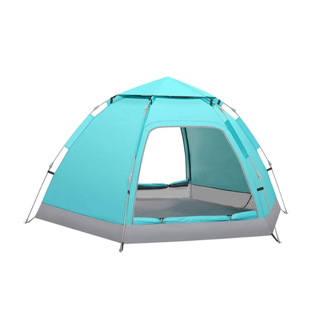 3-4 Person Thick Hydraulic Automatic Camping Tent - Waterproof & Windproof for Outdoor Travel, Beach & Hiking - Easy Setup Instant Cabin Tent for Family Camping Adventures