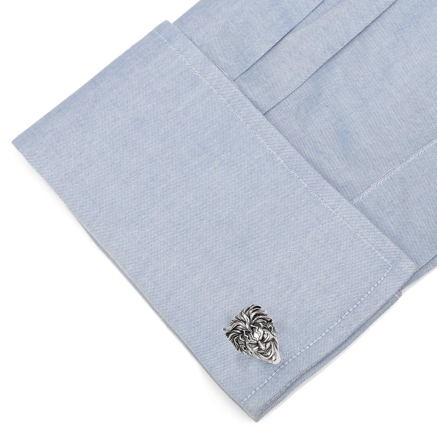 Stylish Joker Face Cufflinks for Men - Premium Dress Shirt Accessories for Formal Events & Cosplay