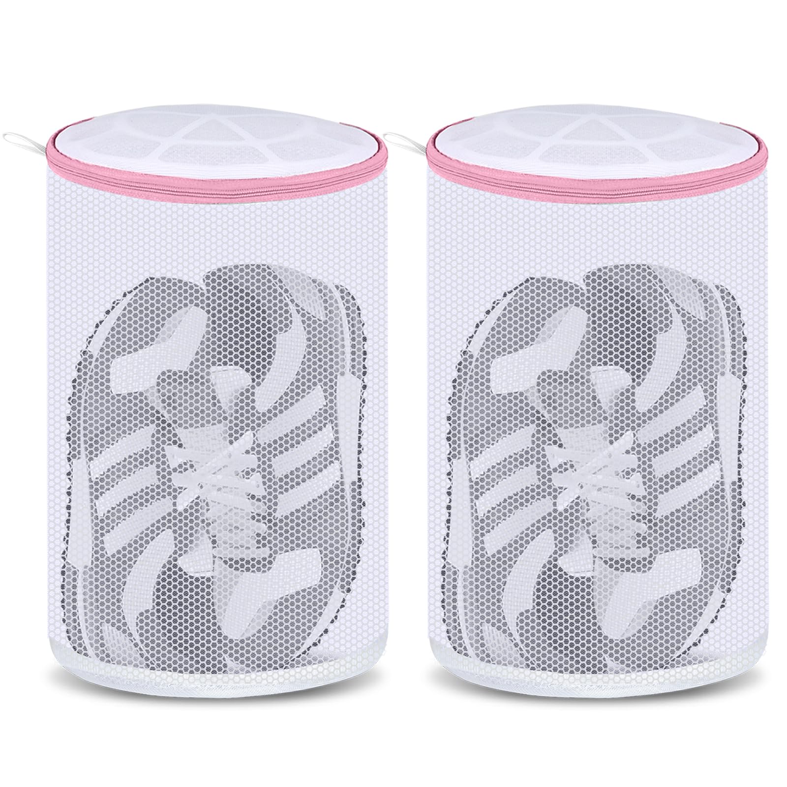 Washing Machine Shoe Bags for Sneakers & Bras - Laundry Mesh Bags for Shoes Up to Size 13 - Protect Footwear & Delicates in Washer & Dryer - Perfect for Gym, Travel & Home Laundry Care