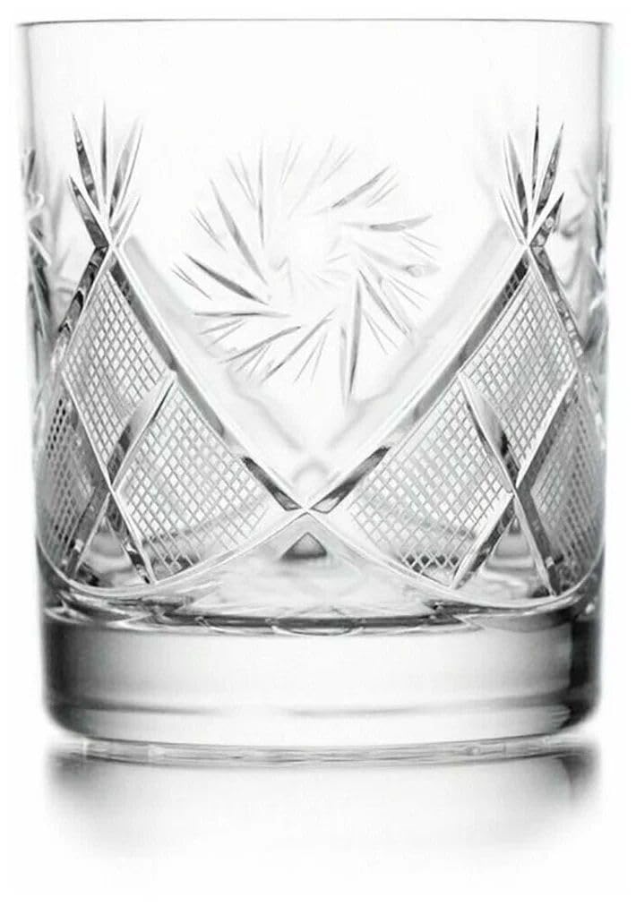 Premium Belarus Crystal GL5107H 11 Oz Handmade Whiskey Glasses Set of 6 - Elegant Bourbon Tumblers for Whiskey, Scotch & Cocktails - Perfect for Home Bars, Gifts & Entertaining