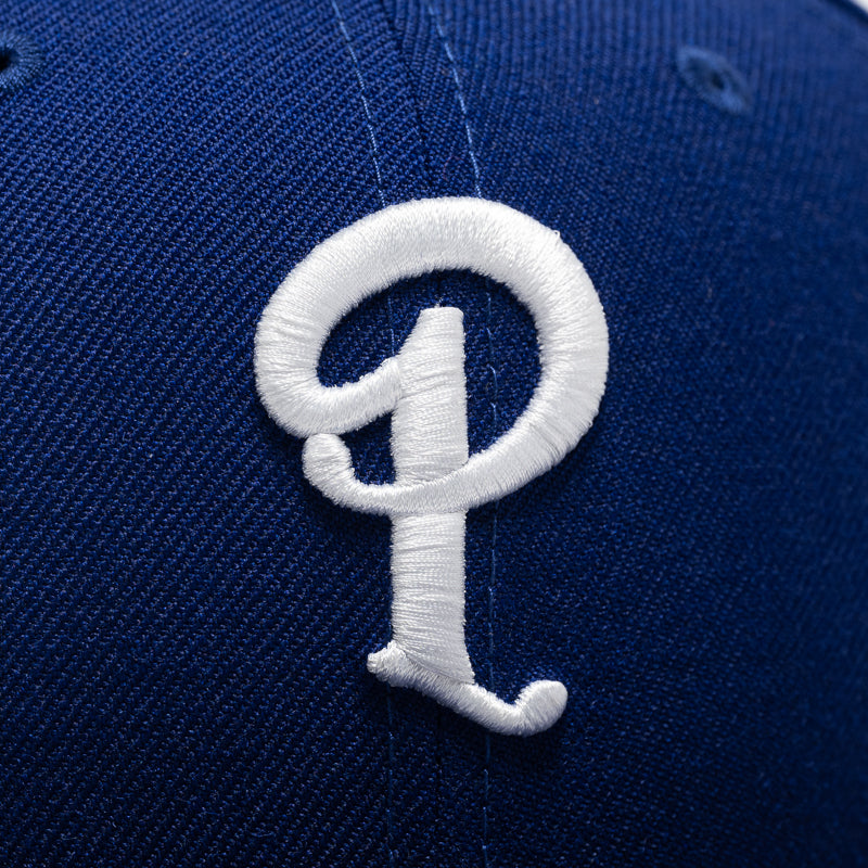 New Era 59FIFTY Wool Fitted Hat - Dark Royal Blue | Official MLB Licensed Baseball Cap for Men | Perfect for Sports Fans, Streetwear & Casual Outfits